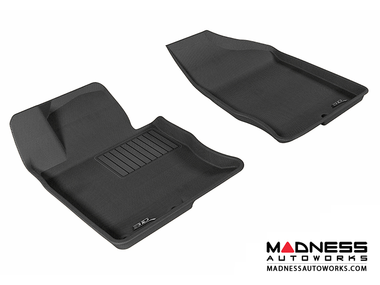 Hyundai Azera Floor Mats (Set of 2) - Front - Black by 3D MAXpider